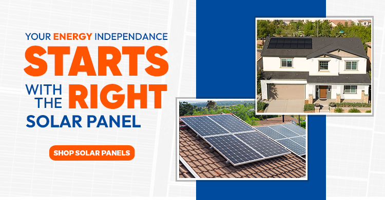 Your energy independance starts with the right solar panel. Shop Solar Panels